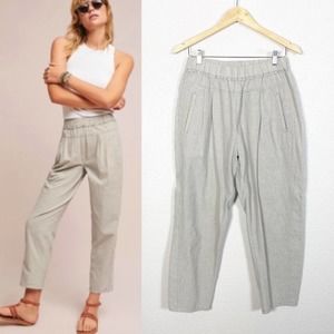 Hei Hei by Anthropologie Womens Beachbound Cotton Linen Pants Size Small